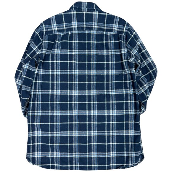L.L. BEAN Men's EUC Chamois Shirt Slightly Fitted Plaid | Size LT - Picture 3 of 8
